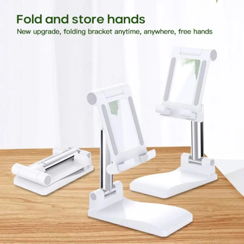 

New Foldable Smart Phone Tablet Telescopic Desktop Stand Holder For IPhone Samsung Huawei Xiaomi Mobile Phone Metal Support