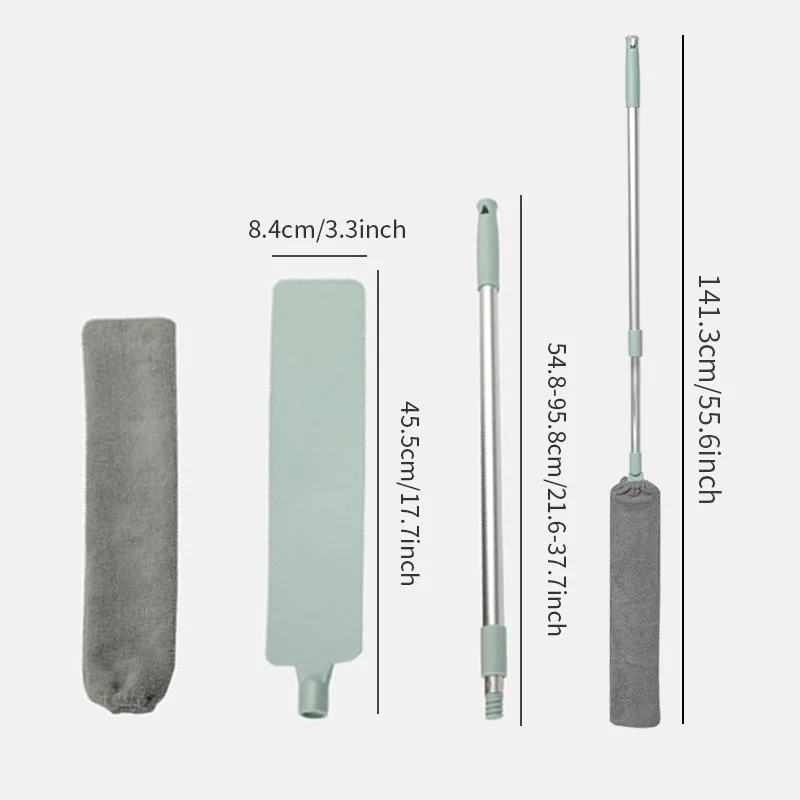 

Long Handle Duster Cleaner Brush Telescopic Microfiber Dust Catcher Mites Cleaning Dust Cleaner for Sofa Bed Furniture Bottom