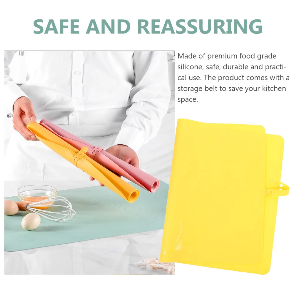 

Baking Pastry Rolling Mat with Measurements Kitchen Kneading Dough Mat