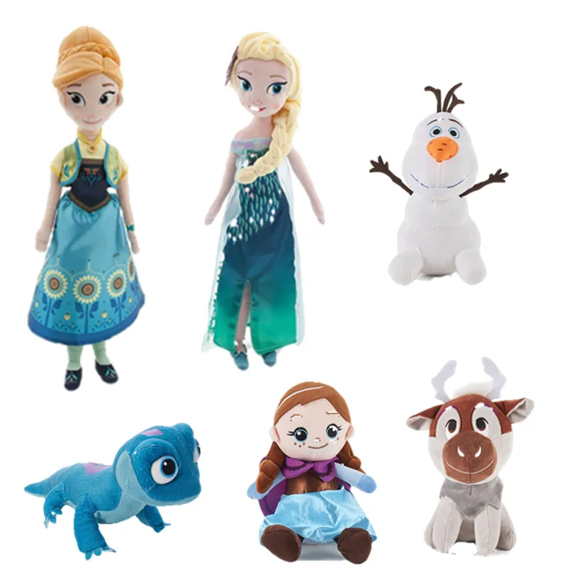 Disney Frozen 2 Анна Эльза плюшевая игрушка мягкая кукла новая огненная ящерица