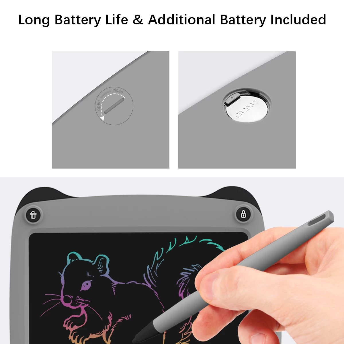 

Enotepad LCD 9 Inch LCD Writing Tablet Electronics Graphics Tablet Drawing Board Colorful Display ultra-thin Children's Gift