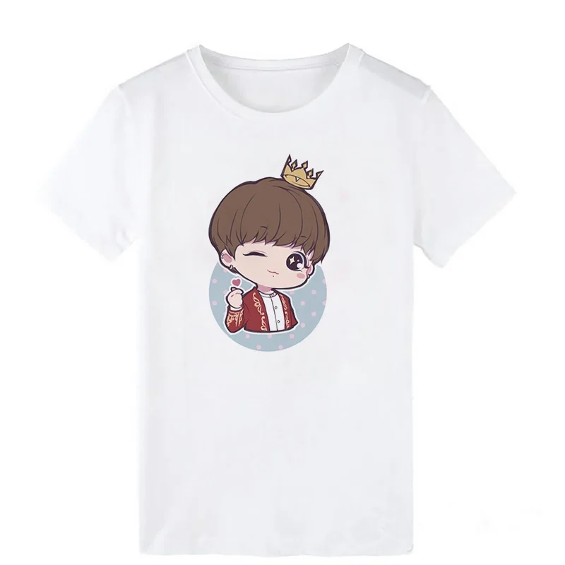 

2021 Bangtan Boys Harajuku Kawaii T Shirt Women Ullzang V Jimin Jungkook J-hope World Suga RM Cute Tee Shirt Female Clothes Tops