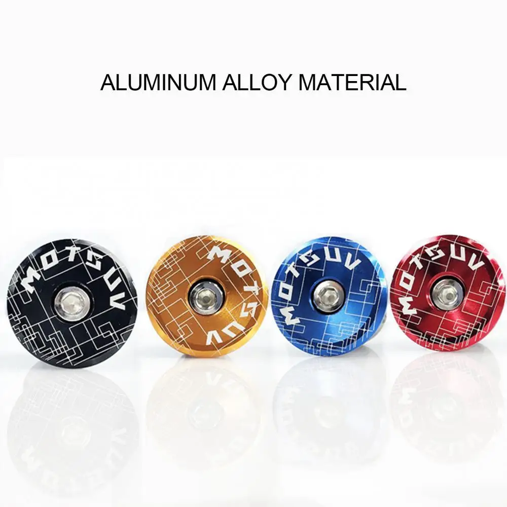 

2Pcs Aluminum Alloy Bicycle Handlebar End Plugs Caps Road Mountain Bike MTB Grip Handle Bar End Cap Cycling Handlebar Accessory