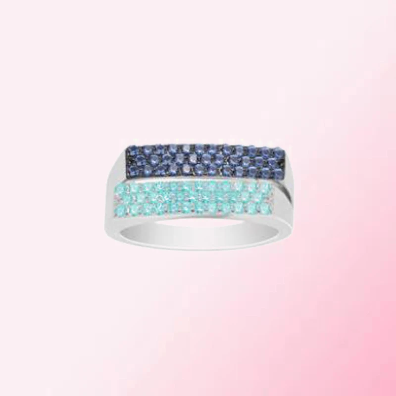 

1:1 Make 925 Sterling Silver Custom Geometric Shiny Cold Wind Design Fashion Personality Ring