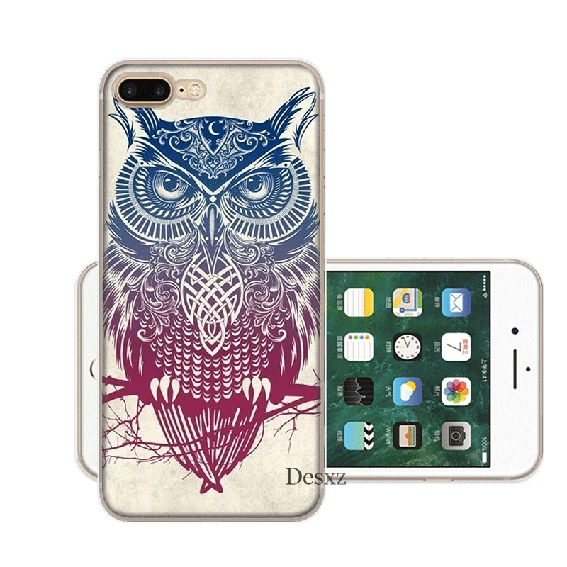 Чехол для мобильного телефона iPhone 11 Pro X XR XS Max 5 5S SE 6 6S 7 8 Plus жесткий чехол Сова