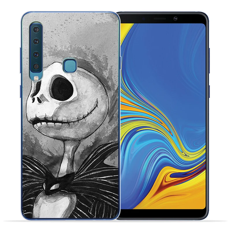 Смешной силиконовый чехол Jack Skellington на Хэллоуин для телефона Samsung A3 A5 A6 A7 A8 A9 2015 2016