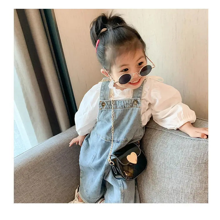 Cute Little Girls Mini Shoulder Bag for Kids Fashion Coin Purse Small Handbags Lovely Patent Leather Children's Messenger Bags
