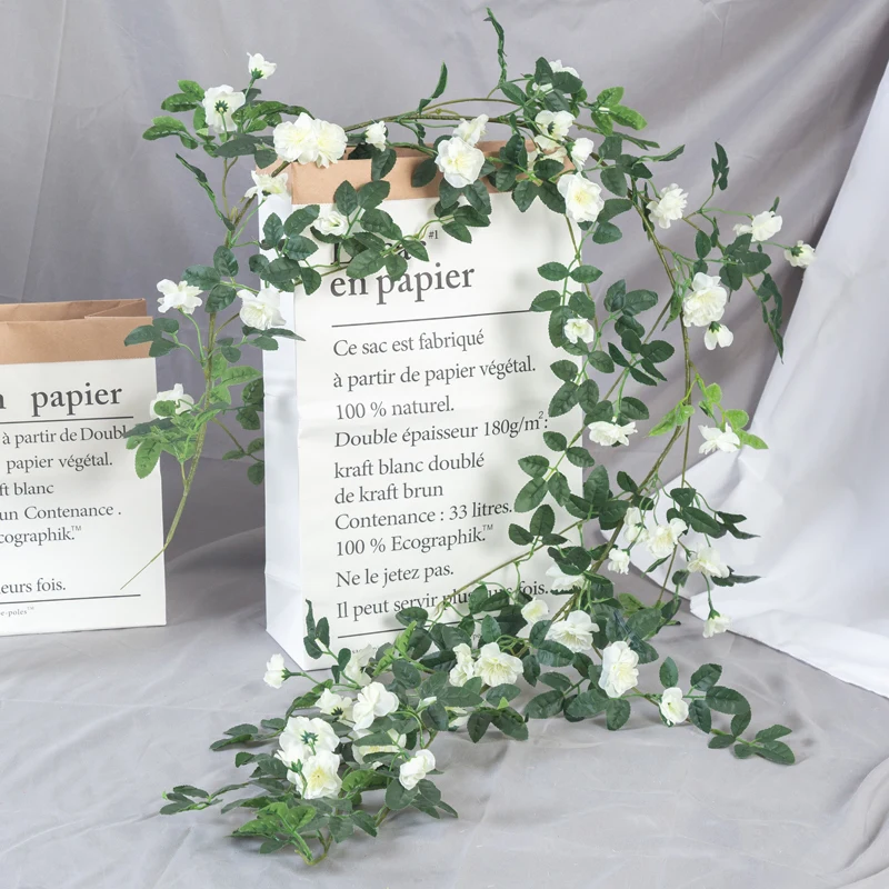 Искусственная лоза искусственный цветок пластиковое зеленое растение Крытый