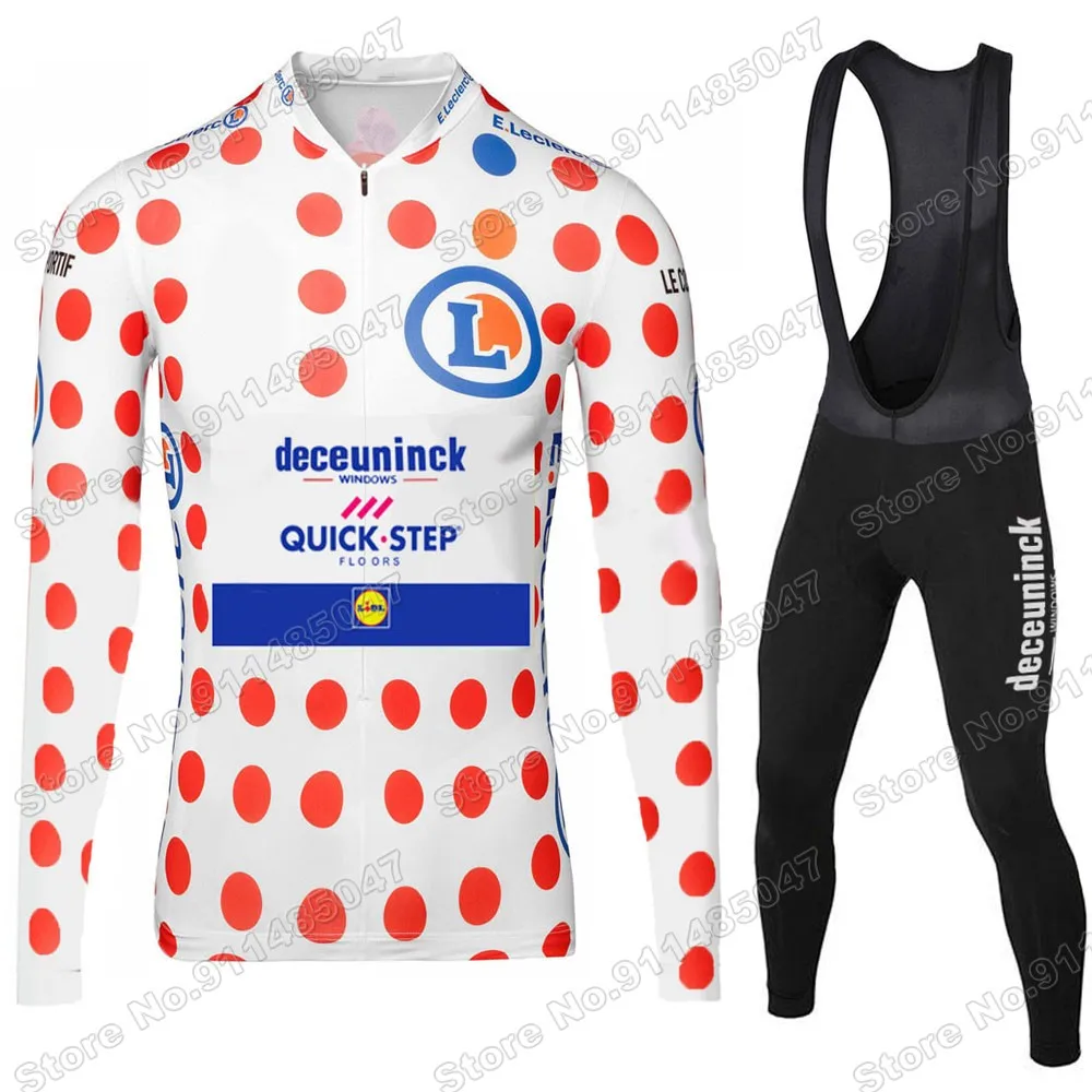 

Summer Maillot Quick Step 2021 Champion Cycling Jersey Set France Tour Clothing Suit Long Sleeve MTB Bike Road Pants Bib Ropa