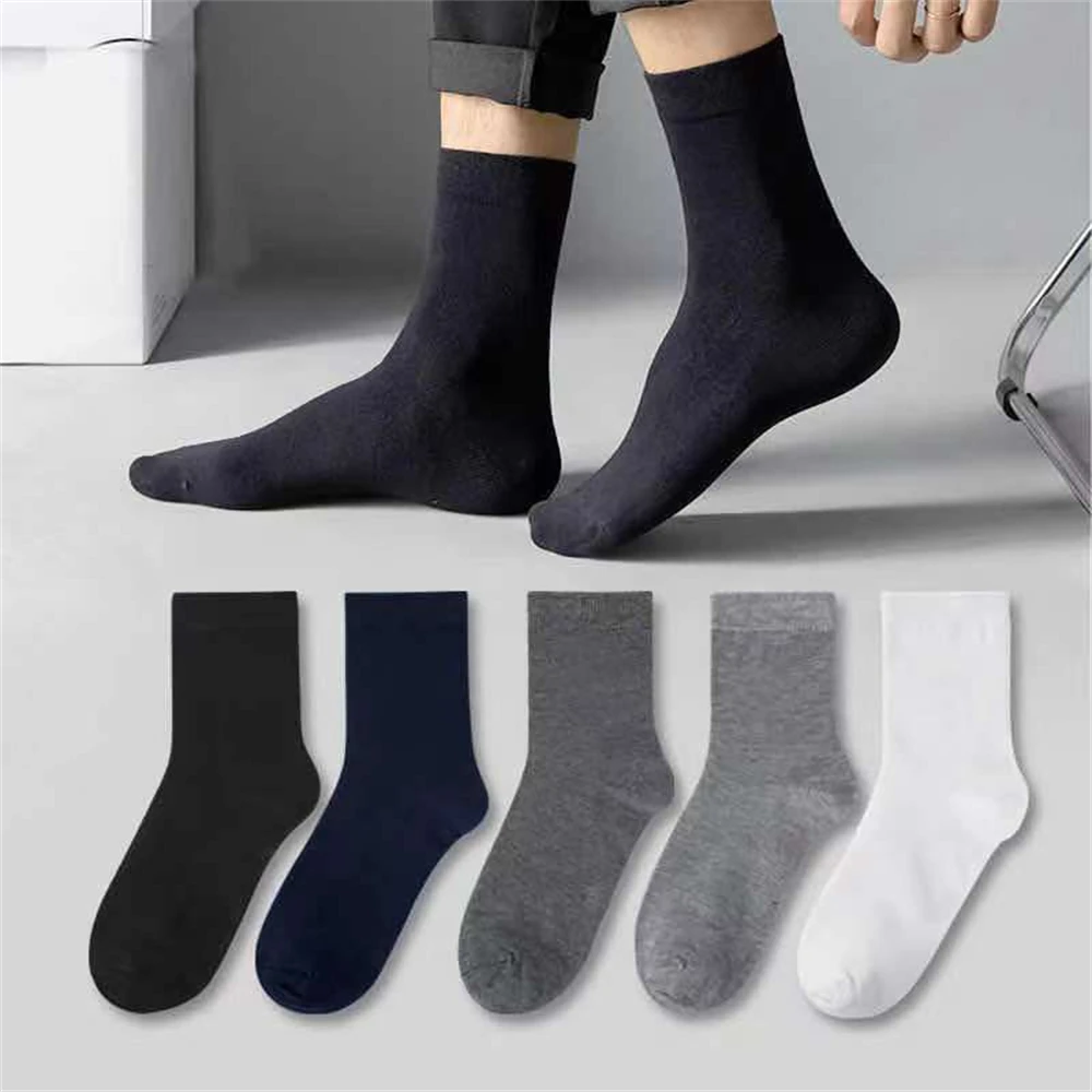 

5 pairs/lot No Show Bombas Socks For Business Men Black White Slouch Ankle Socks Calcetines Hombre Skarpetki Sportowe męskie