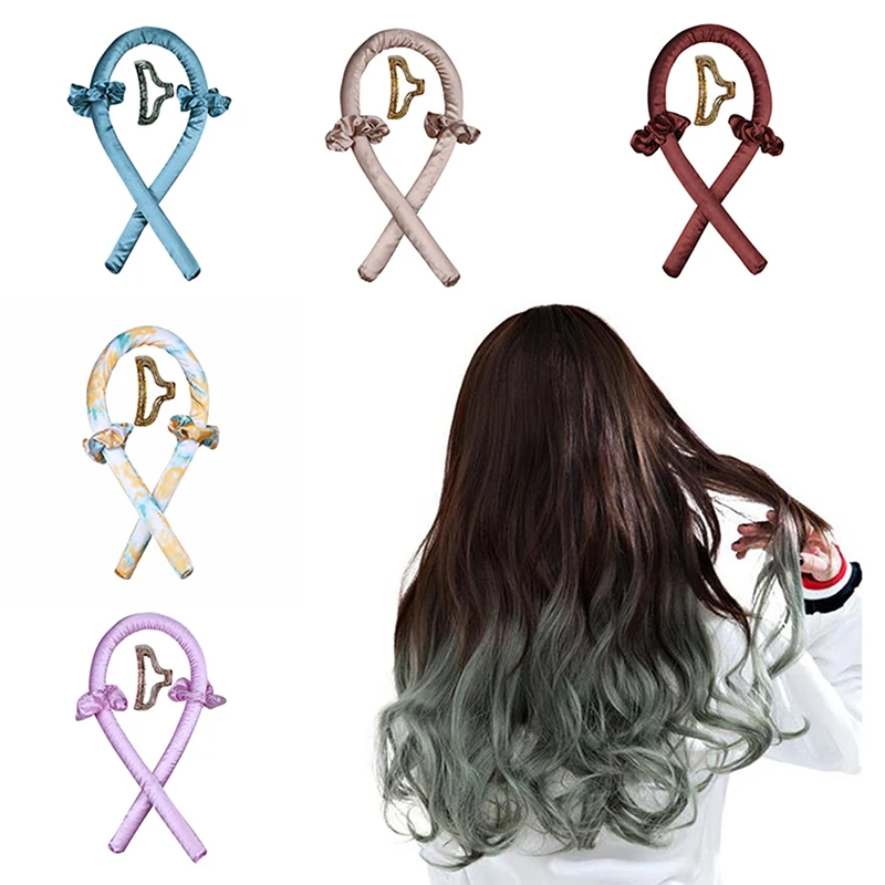 

Плойка для завивки без тепла, плойка, шелковая лента, ролики для волос, мягкая головная повязка для сна