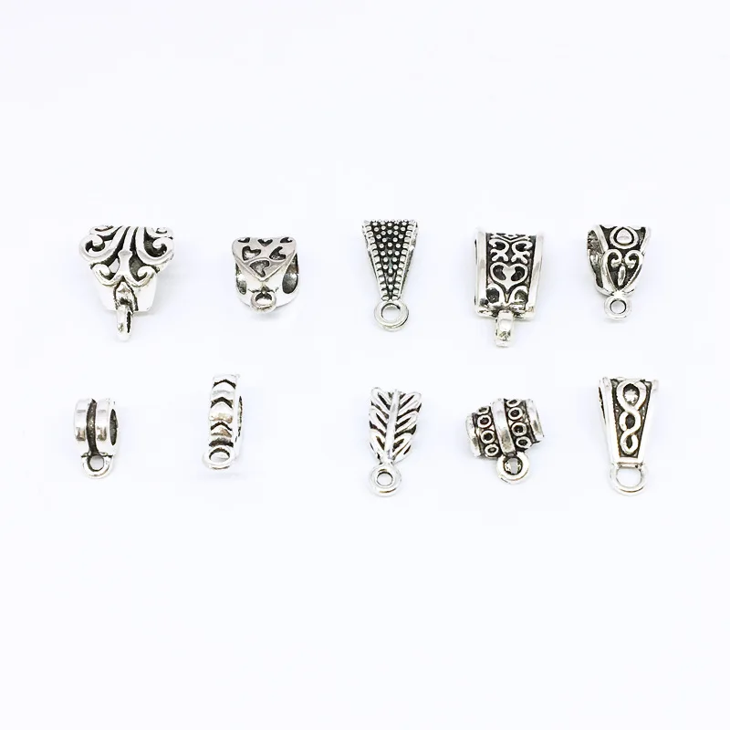 

100 Pcs Mixed Vintage Metal DIY Pendants Can Also Be Used As Slide Charms Bracelet Necklace Accessories for Jewelry Making