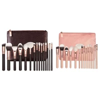 15pcs synthetic foundation blending brush concealer eye shadow makeup brush set with makeup bag