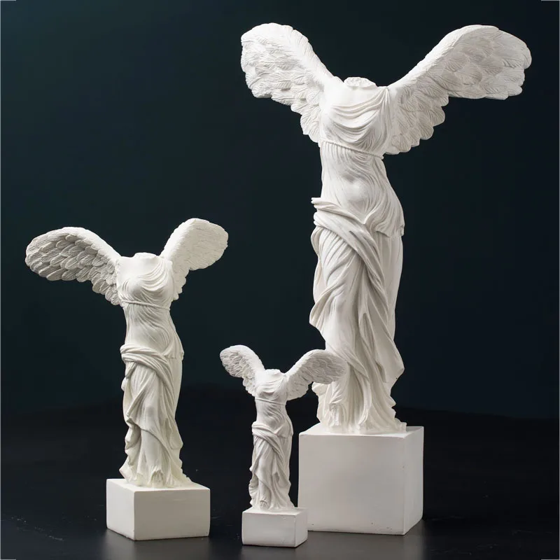 

Goddess of European victory figure sculpture made of handicraft decorations Desktop Home Decor Vintage goddess abstract statue