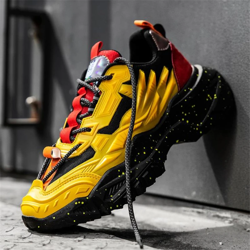 

Men Chunky Sneakers Jogging Shoes Male Sport Running Shoes Fashion Thick Sole Platform Casual Man Vulcanize Shoes Zapatos Hombre