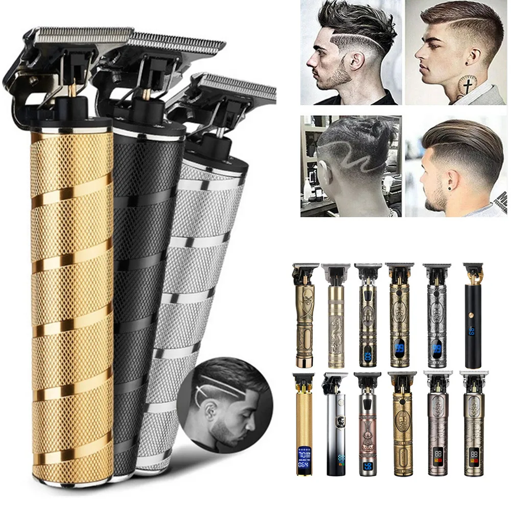 

2021 USB электрические машинки для стрижки волос, перезаряжаемая бритва, триммер для бороды, профессиональная Мужская машинка для стрижки воло...