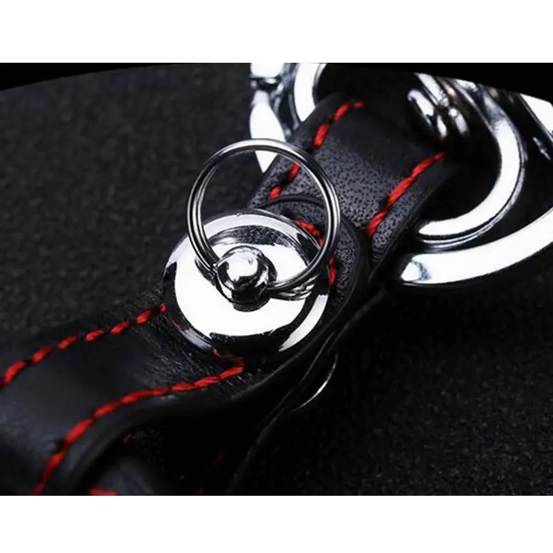 Новые 3 кнопки черного цвета из искусственной кожи Автомобильный Брелок