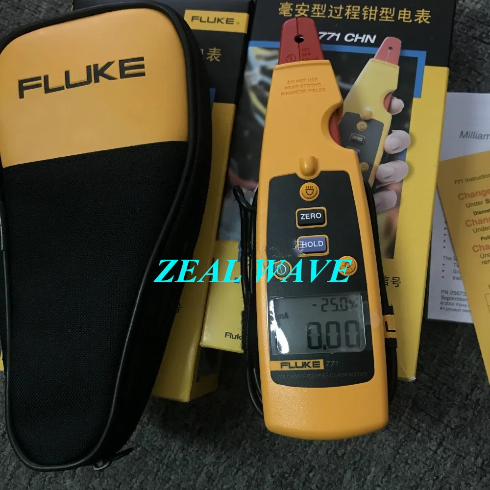 Оригинальный зажим Fluke F771 измеритель зажима 4 20 мА новый|Оптоволоконное