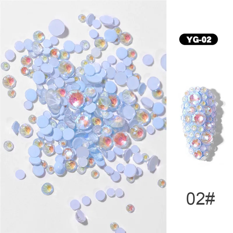 1 упаковка Разноцветные кристаллы для дизайна ногтей | Красота и здоровье