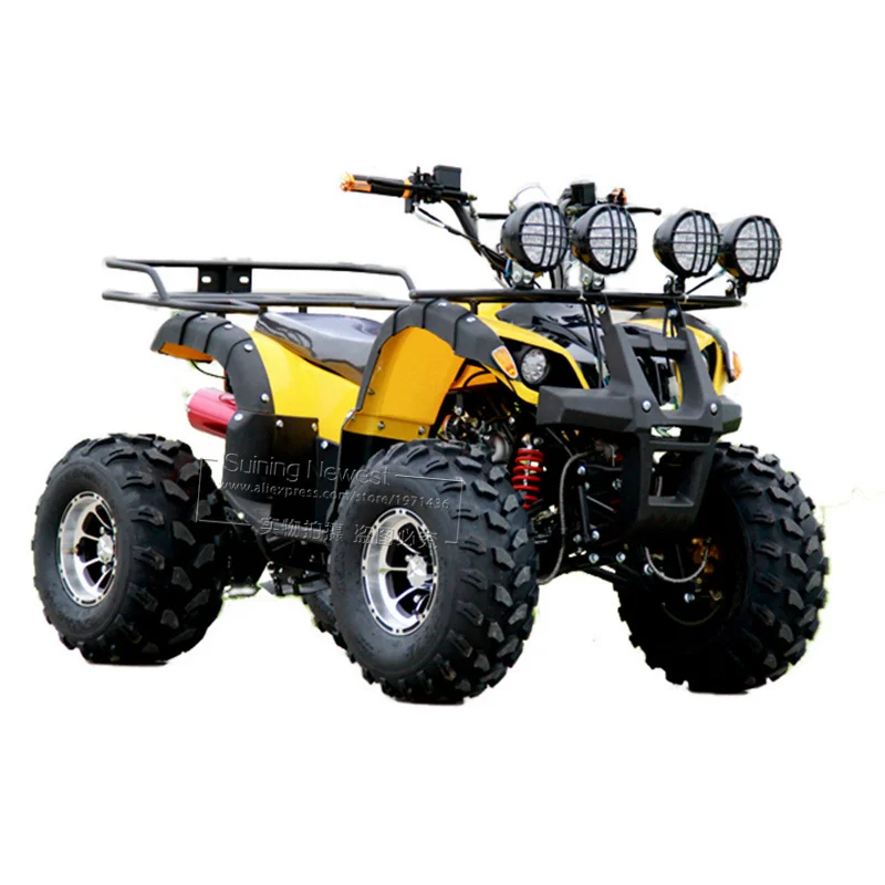 Цвет: желтый 125cc двигатель, газ, мотоцикл, Внедорожный гоночный велосипед, вездеход для взрослых и детей, мотоцикл, песок, пляж, квадроцикл - Цвет: Цвет: желтый