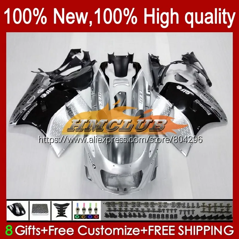 

Body For KAWASAKI NINJA ZX-11R ZZR Silvery black 1100 ZZR1100 ZX11R 90 91 92 69No.4 ZX11 ZZR-1100 ZX 11R 1990 1991 1992 Fairing