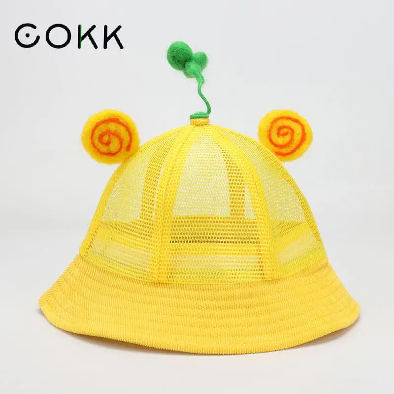 Детские летние шапки COKK для маленьких девочек дышащая шляпа от солнца с героями