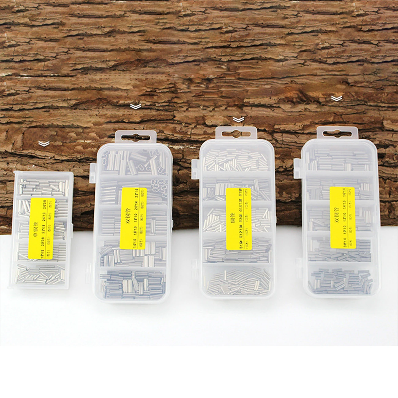 

Single Double Barrel Crimping Sleeve Fishing Line Wire Leader Copper Tube Connector Line Tube Fishing Accessories