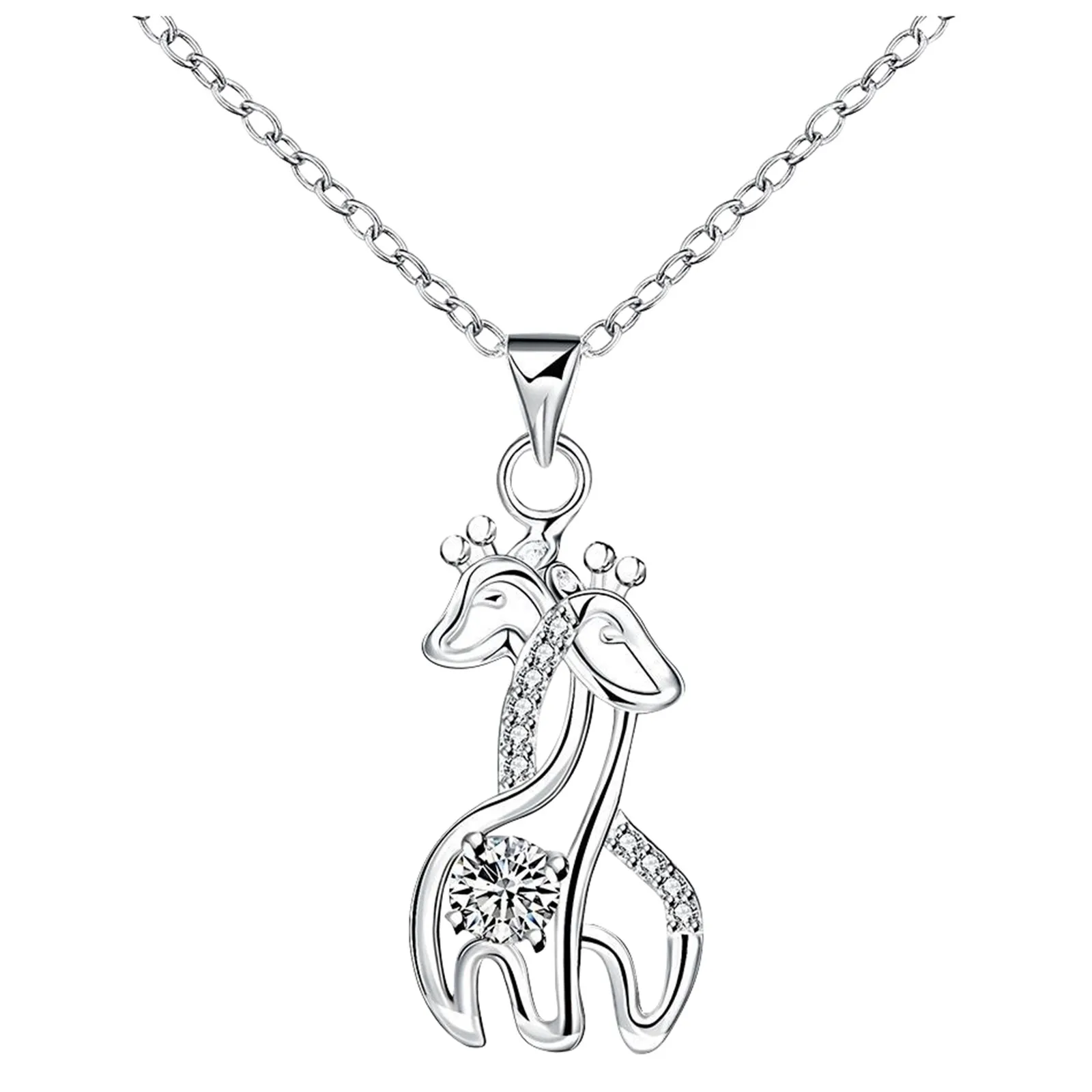 Для моей дочери я всегда буду с мамой элегантная любовь ожерелье Жираф подарок на