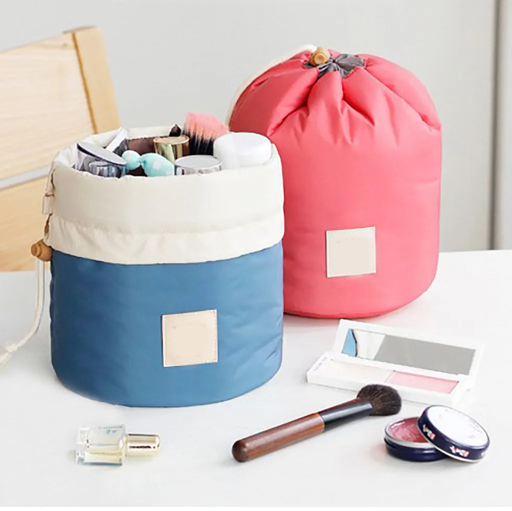 Travel Drawstring Cosmetic Bag Neceser Women Makeup Bags Toiletries Organizer Waterproof Female Storage Make up Storage bag#Y5