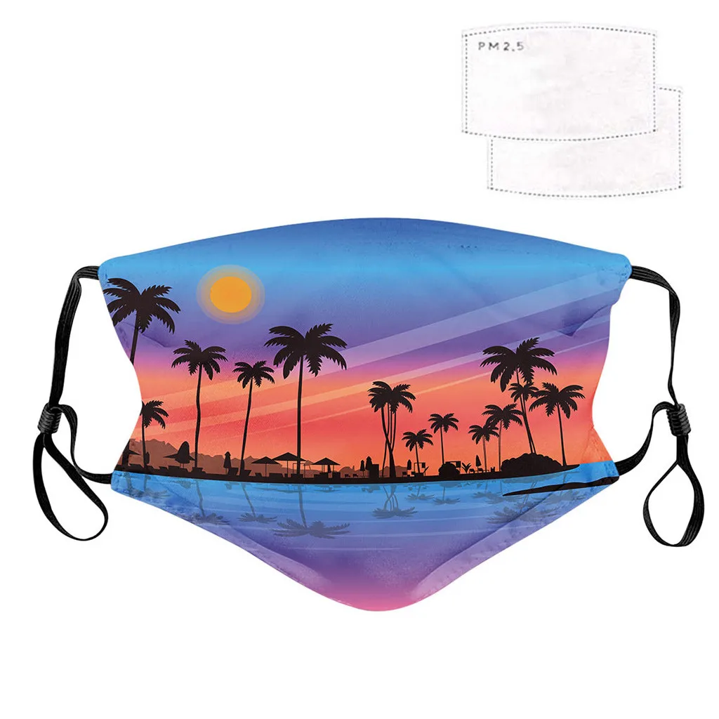 Многоразовые моющиеся маски для взрослых рта женские и мужские защитные унисекс