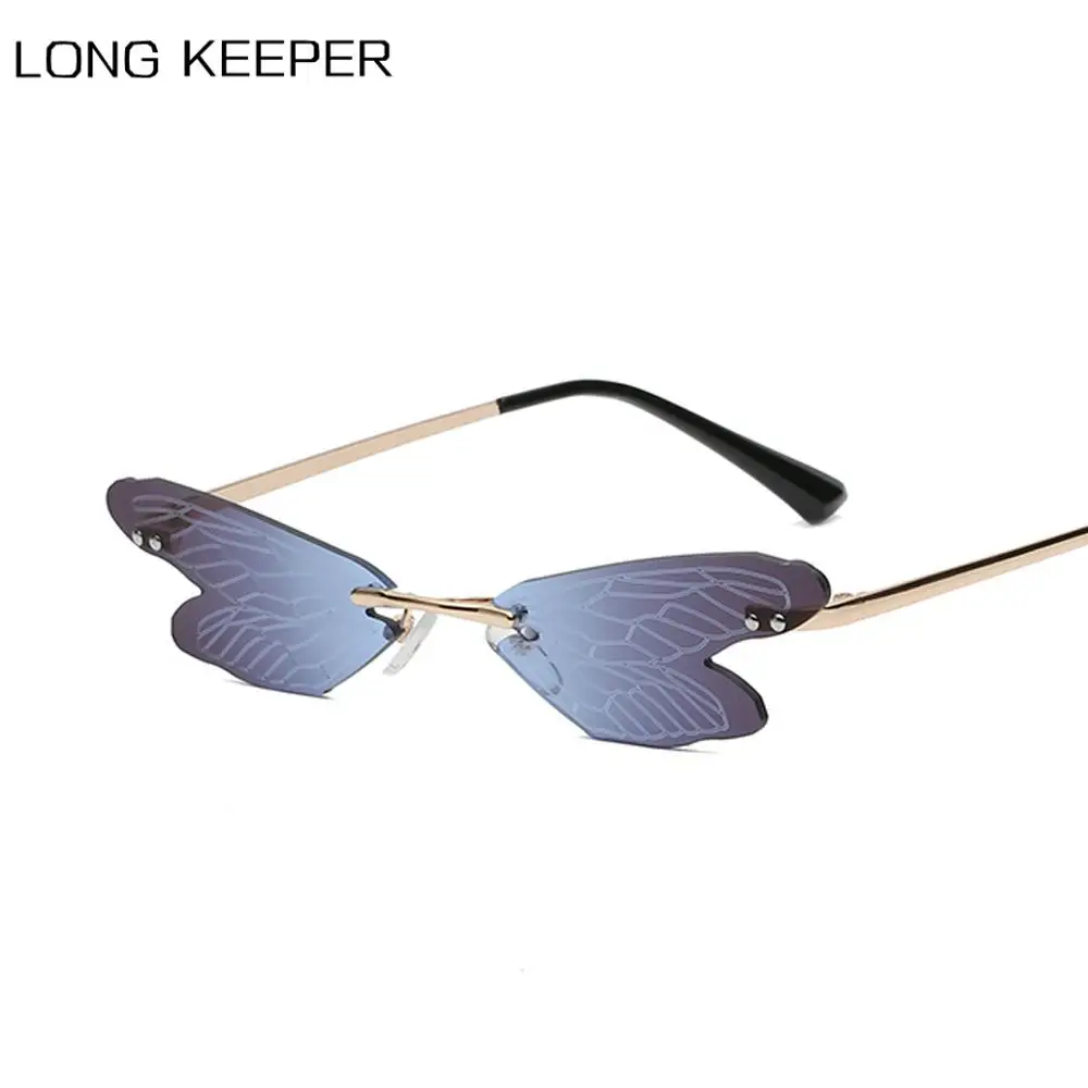 Женские солнцезащитные очки без оправы с защитой UV400 | Аксессуары для одежды