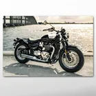 Картины на холсте Triumph Bonneville Speedmaster, мотоцикл, Супербайк, стена для декора комнаты