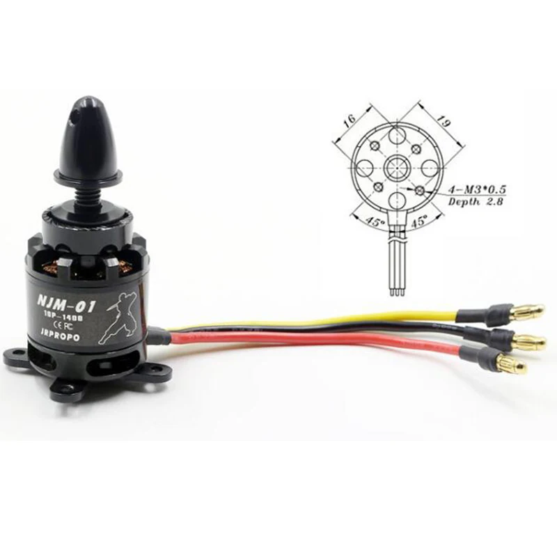 Модель RC 2212 бесщеточный двигатель 1400KV s с винтами M3 6 мм для GEMFAN пропеллер APC FPV Drone