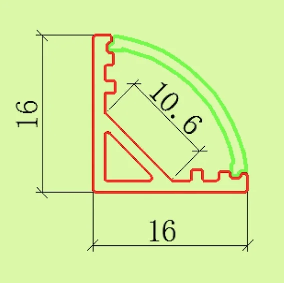 Triangle shape LED Cabinet bar light 50cm 20inch long 12W/PCS 12V DC with aluminum profile clear or milky cover | Лампы и освещение