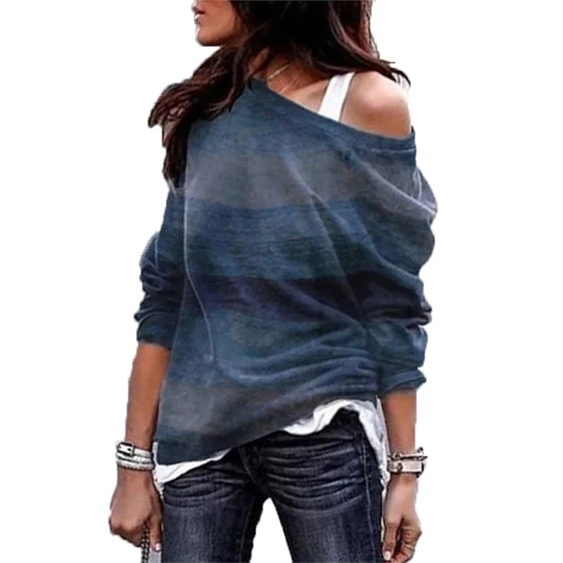 Модные топы свободная Осенняя футболка женские повседневные футболки в