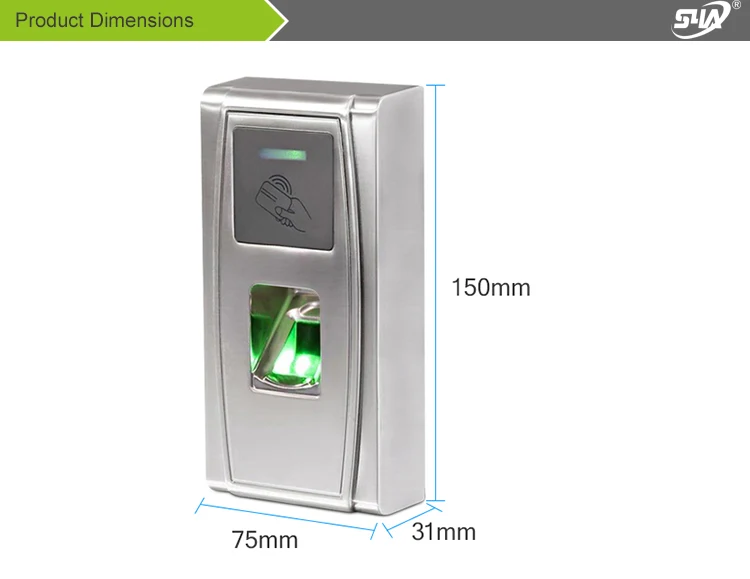 IP68 водонепроницаемая система контроля доступа по отпечаткам пальцев Rfid Контроль доступа Лер Wiegand 26 считыватель отпечатков пальцев антивандальный Открыватель двери
