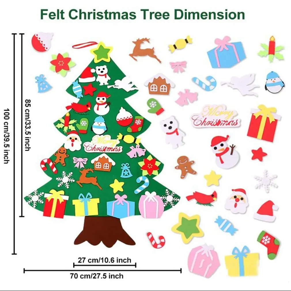 

Diy Handmade Felt Individual Christmas Pendants Christmas Tree Ornaments Cute Pendant Creative Gifts