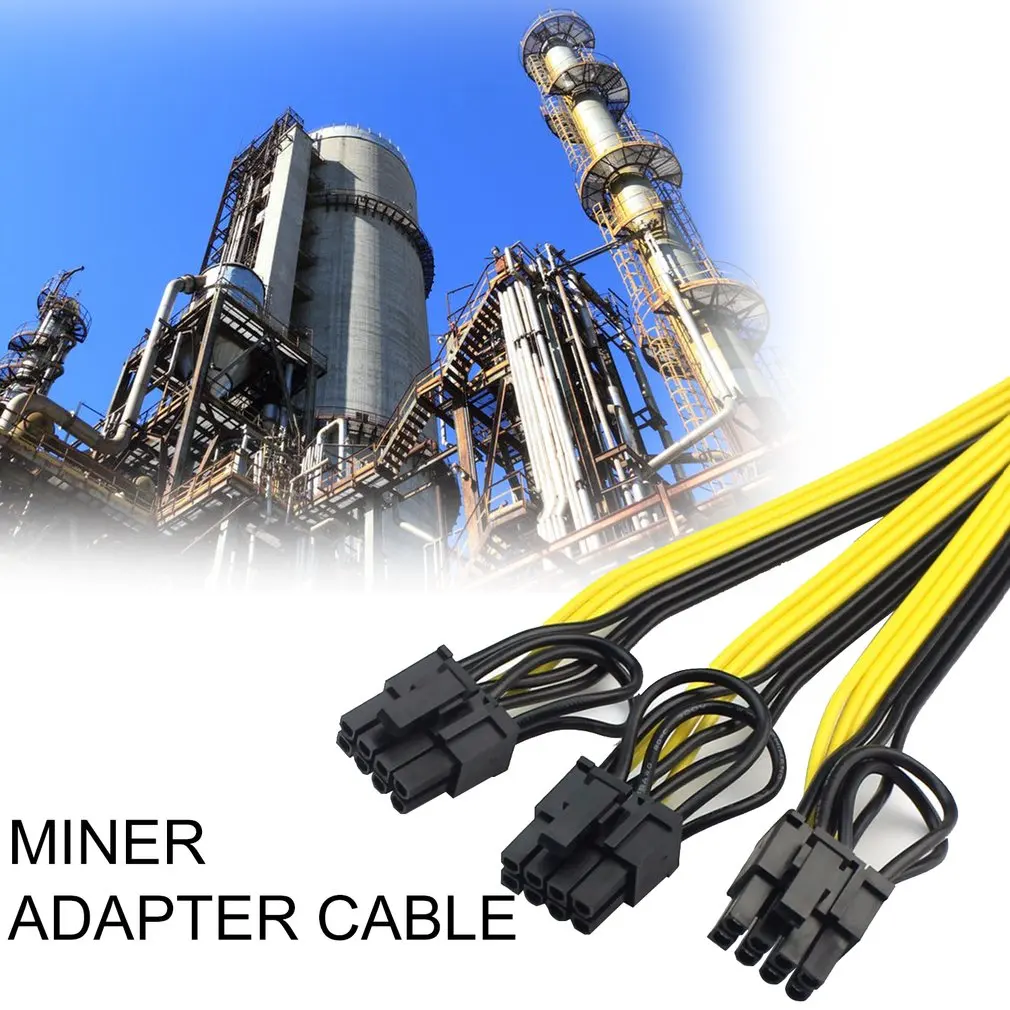 6 Pcs Pin PCI-e To 8 (6+2) (Male Male) GPU Power Cable 50cm For Graphic Cards Mining HP Server Breakout Board | Компьютеры и офис