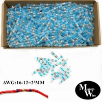 awg16 14 100300500pcs heat shrink soldering sleeve insulated waterproof electrical butt splice wire connectors terminals