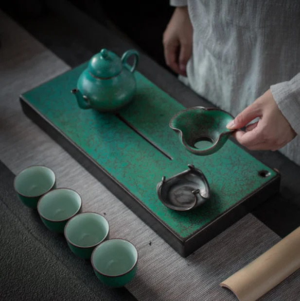 

chinese kung fu ceramics smooth tea pot filter home desk decor anti-scalding tea strainer reusable milk coffee filter tool LF523