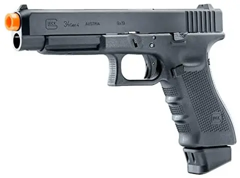 

Umarex Glock G34 Gen4 C02 Blowback Deluxe (VFC) Airsoft Pistol BB Air Soft Gun with Wearable4U BundleMetal wall plate