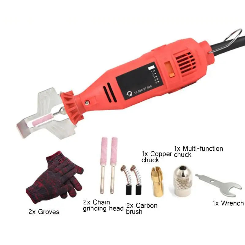 

180W 5 Speed 37000rpm Power Grinder Chain Saw Sharpener Handheld Power Chain Machine Electric Grind Chainsaw Sharpening Machine