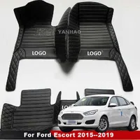Carpets For Ford Escort 2019 2018 2017 2016 2015 Car Floor Mats Styling Interior Accessories Dash Foot Pads Rugs Decoration