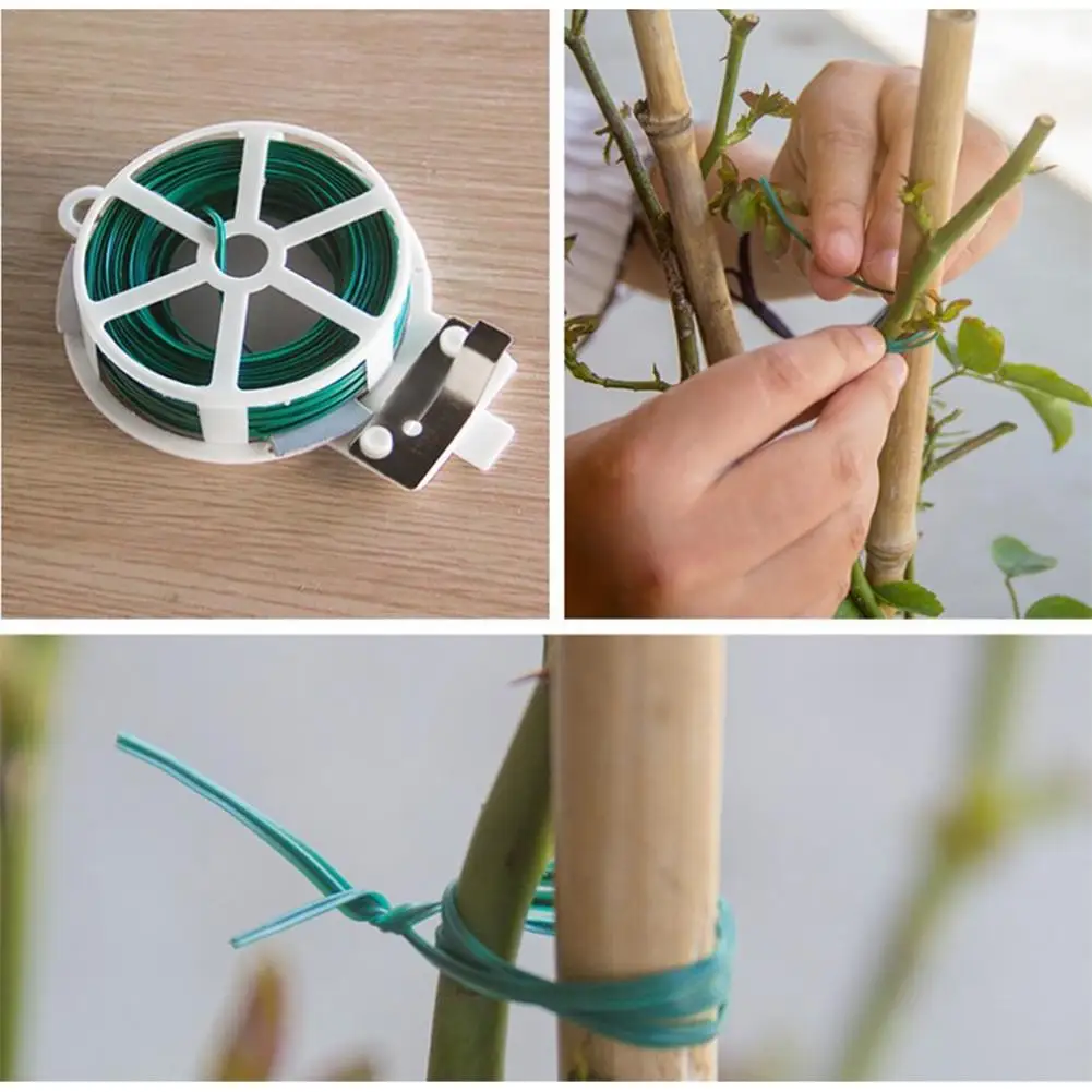 ПВХ железные многофункциональные кабельные стяжки для украшения садовых