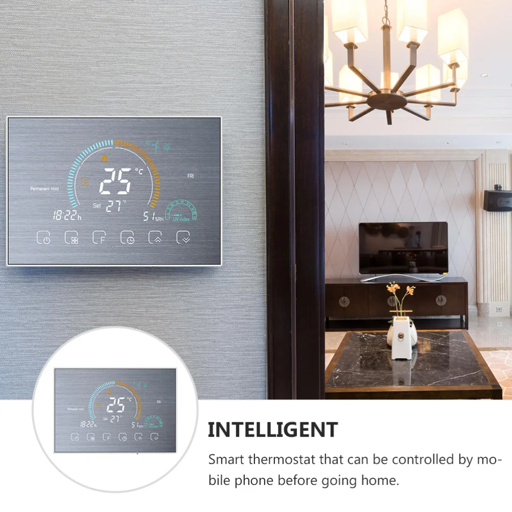 

1 Set Smart Thermostat Practical Thermostat Household Programmable Thermostat