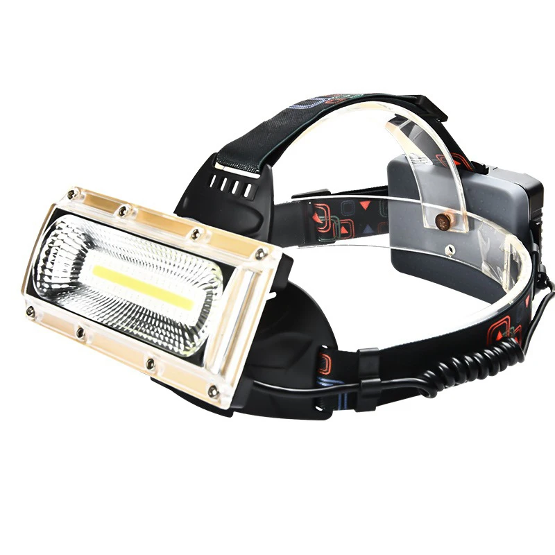 USB мощность фары COB прожектор светодиодный перезаряжаемый водонепроницаемый