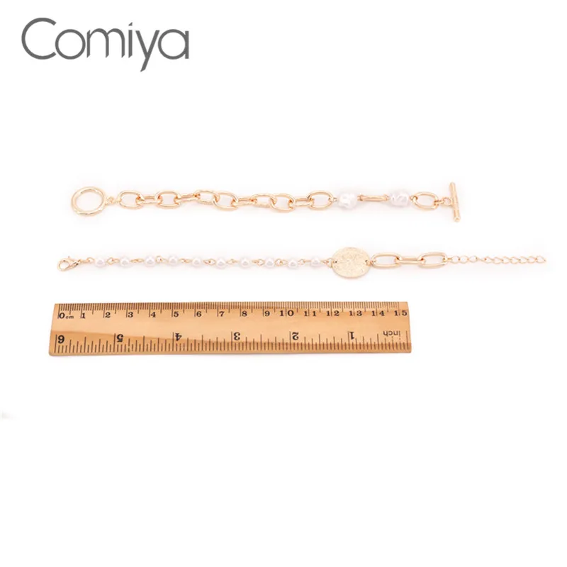 Корейский браслет Comiya золотой круглый кулон с акриловыми бусинами | Украшения и