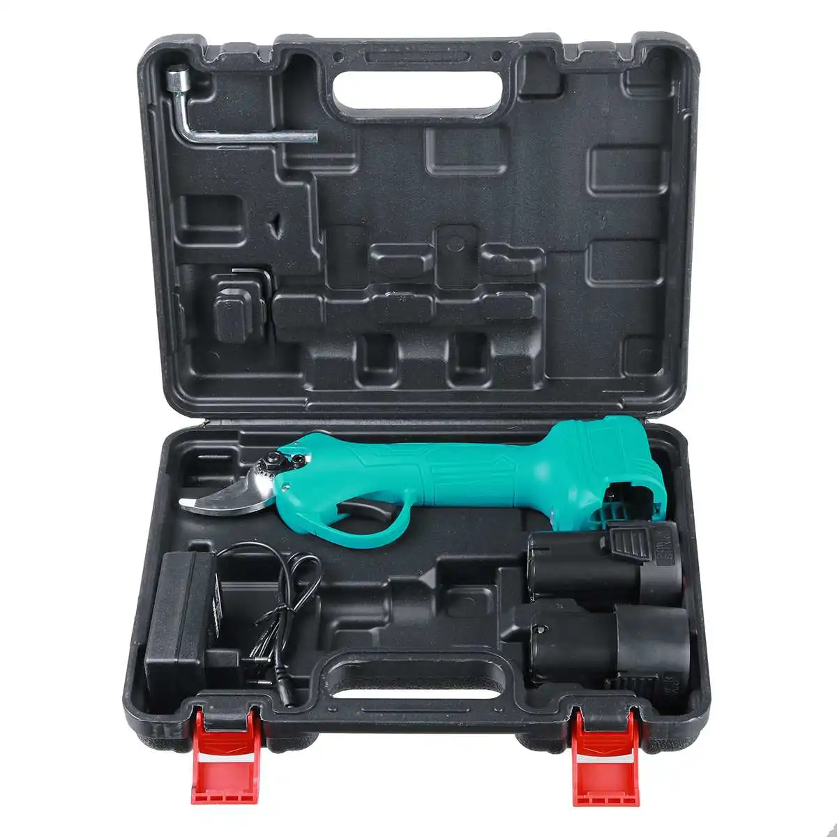 

21V Cordless Pruner Electric Pruning Shear Trimmer Cutter Efficient Fruit Tree Bonsai Garden Scissors with Lithium-ion Battery