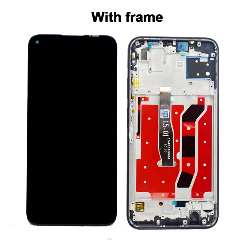 Сменный сенсорный ЖК-экран для Huawei P40 Lite 6 4 дюйма с рамкой Nova SE дигитайзером в