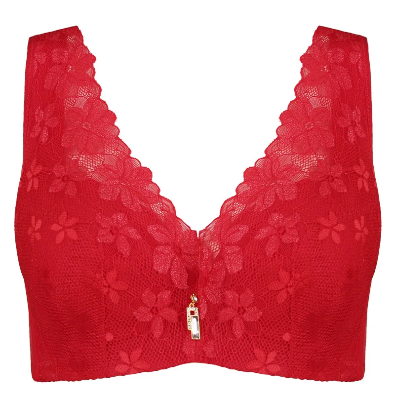 Red MARK MADDOX Bralette сексуальное нижнее белье плюс бюстгальтеры большого размера для женщин пуш-ап кружевное нижнее белье бюстгальтер нижнее белье Минимайзер - Color: Red